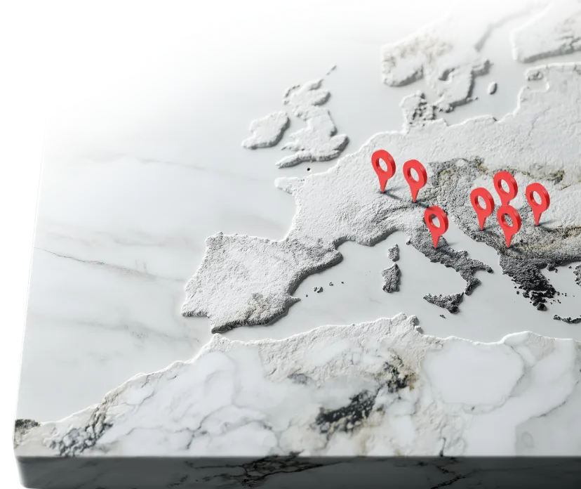 Mapa evropskih tržišta Čolak izvoza